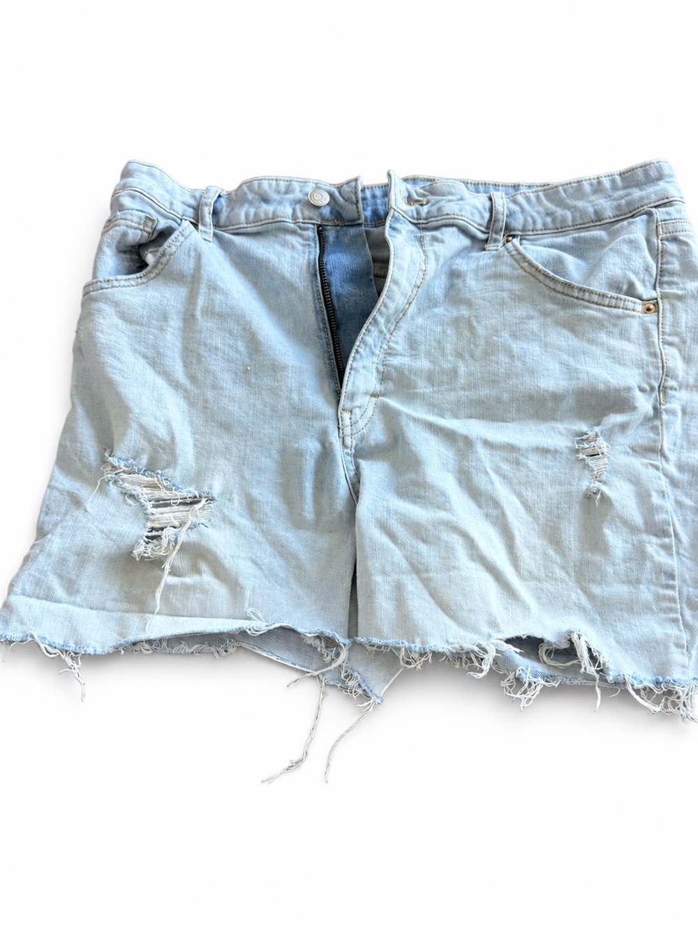 wild fable Light Blue Distressed Denim Shorts